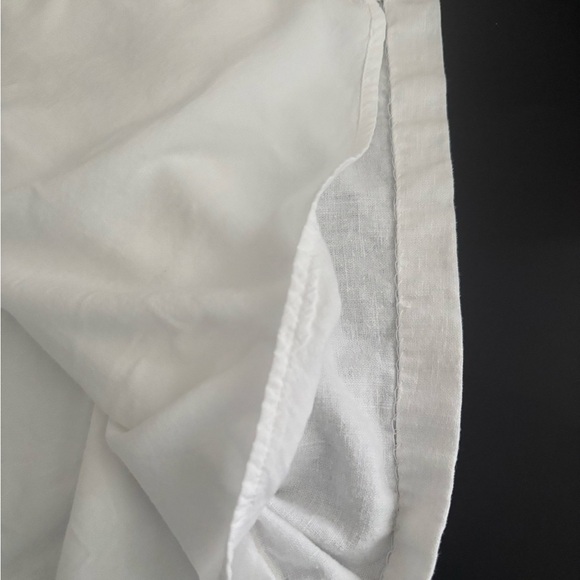 Abercrombie and Fitch Wide Slit Leg Resort Lined White Pants Size Medium - Picture 4 of 9